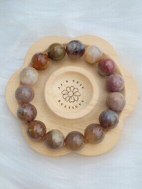 Icy Alashan Agate Bracelet- #A034
